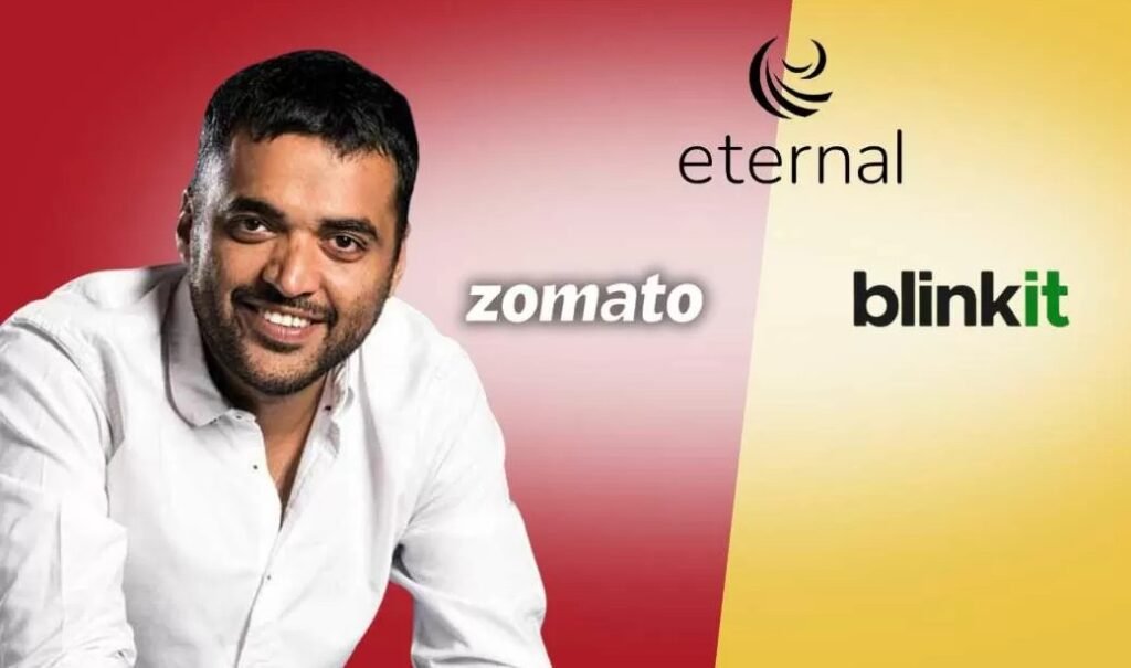 Zomato to ethernal