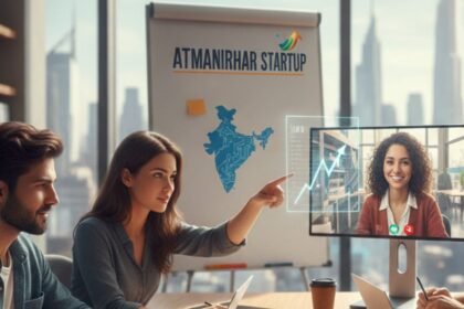 Atmanirbhar startup fund Haryana signing ceremony with Industries Department and SIDBI Venture Capital officials for Rs 100 crore agreement