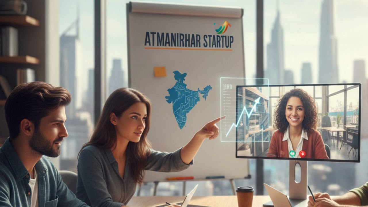 Atmanirbhar startup fund Haryana signing ceremony with Industries Department and SIDBI Venture Capital officials for Rs 100 crore agreement