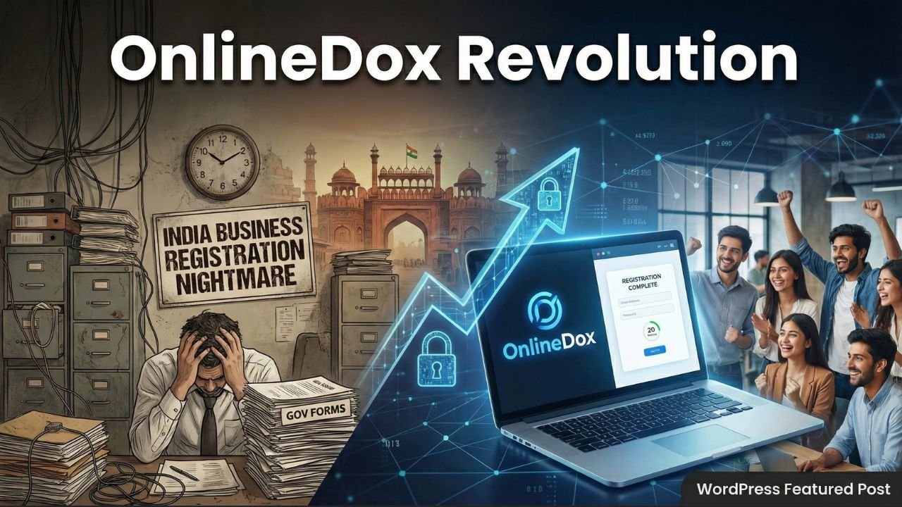 OnlineDox business registration platform transforming India's startup licensing and company incorporation process from complex paperwork to streamlined digital solutions