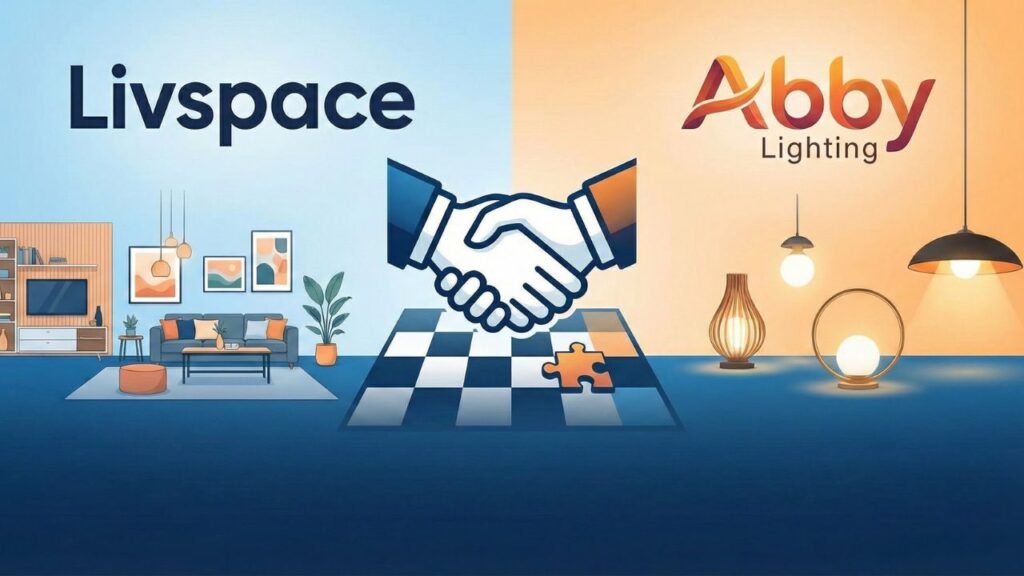 Livspace acquires Abby Lighting in strategic majority stake cash-and-stock deal reshaping India's premium home interior and lighting solutions market