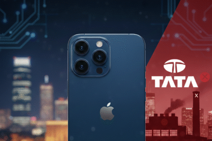 iPhone 18 Pro Made in India at Tata Electronics manufacturing facility in Bangalore Karnataka showing assembly line workers and premium smartphone production for Apple