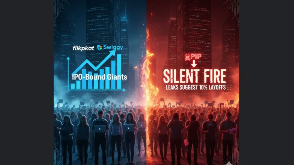 Flipkart Swiggy PIP layoffs silent fire performance improvement plan workforce reduction IPO strategy tech startup layoff employees