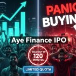Aye Finance IPO retail investors panic buying oversubscription quota MSME NBFC mainboard listing allotment lottery subscription