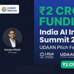 India AI Impact Summit 2026 at Bharat Mandapam New Delhi with AI startup showcases and UDAAN pitch fest