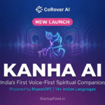 CoRover AI CEO Ankush Sabharwal announcing the launch of Kanha AI, India's first voice-first spiritual companion inspired by Lord Krishna, built on the multilingual BharatGPT model.