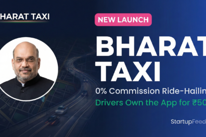 Union Minister Amit Shah announcing the launch of Bharat Taxi, India's first cooperative ride-hailing platform featuring zero commission and driver ownership for ₹500.