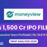 Moneyview IPO DRHP filing 2026 for Rs 1,500 Cr issue; fintech unicorn highlights 4 years of profitability and Rs 19,814 Cr AUM.