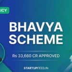 PM Narendra Modi announcing BHAVYA Scheme, a Rs 33,660 crore government initiative to build 100 plug-and-play industrial parks in India for manufacturing growth and job creation.