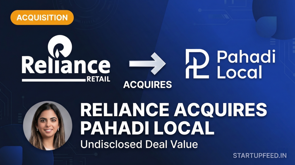 Reliance Retail and Pahadi Local logos representing the acquisition of the Himalayan clean beauty brand by India's largest retailer.