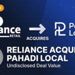 Reliance Retail and Pahadi Local logos representing the acquisition of the Himalayan clean beauty brand by India's largest retailer.