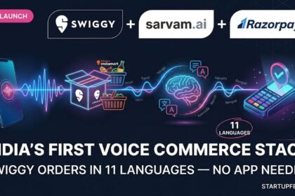 Swiggy, Sarvam AI, and Razorpay voice commerce partnership for app-free ordering in 11 Indian languages.