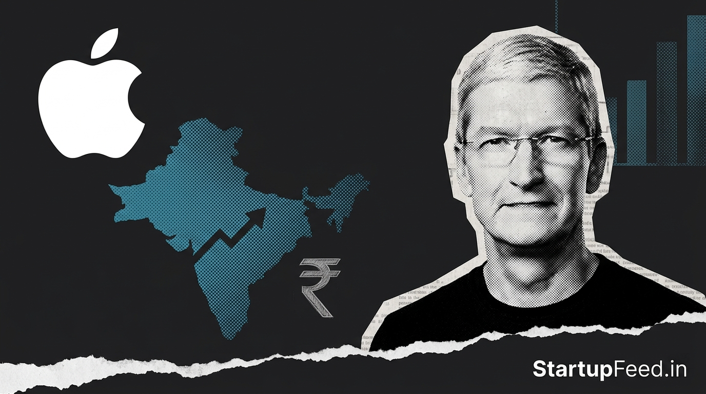 Apple Q2 2026 India growth — Tim Cook declares India a "huge opportunity" as Apple posts $111.2 billion in record March quarter revenue with double-digit growth across iPhone, Mac, and iPad.