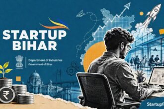 Bihar Startup Policy benefits for founders and incubators, showing the Startup Bihar portal logo and government support framework for seed funding and incubation.