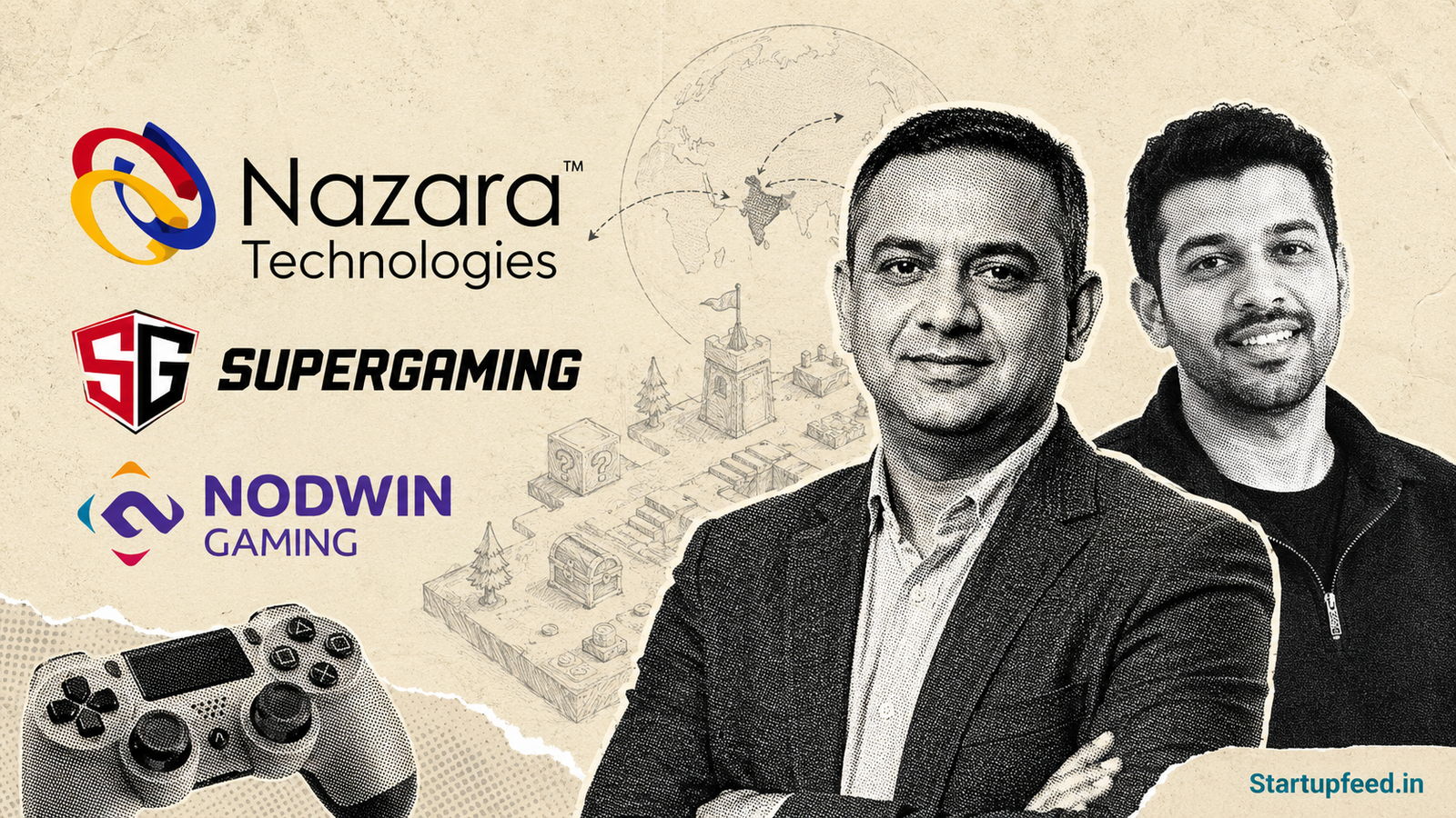 India's gaming startups going global in 2026 include SuperGaming, Nazara Technologies, NODWIN Gaming, Tara Gaming, and Hitwicket building for the world gaming market.