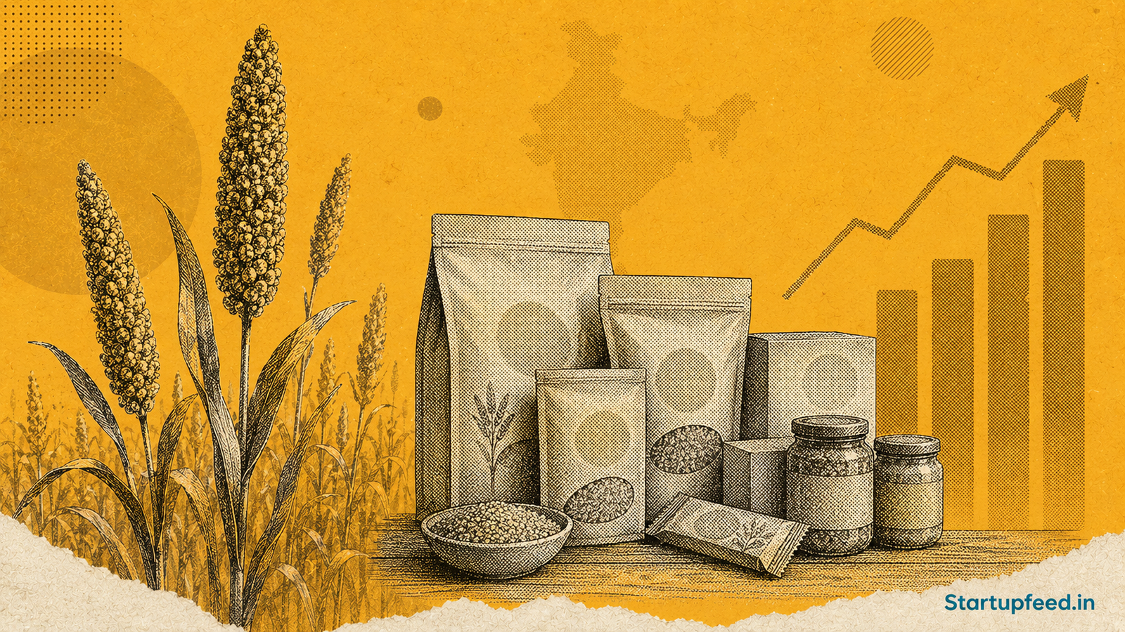 India millet production hits a record 18.59 MT in FY25 as FMCG brands race to build millet-based product portfolios backed by the Rs 793 Cr PLI scheme.