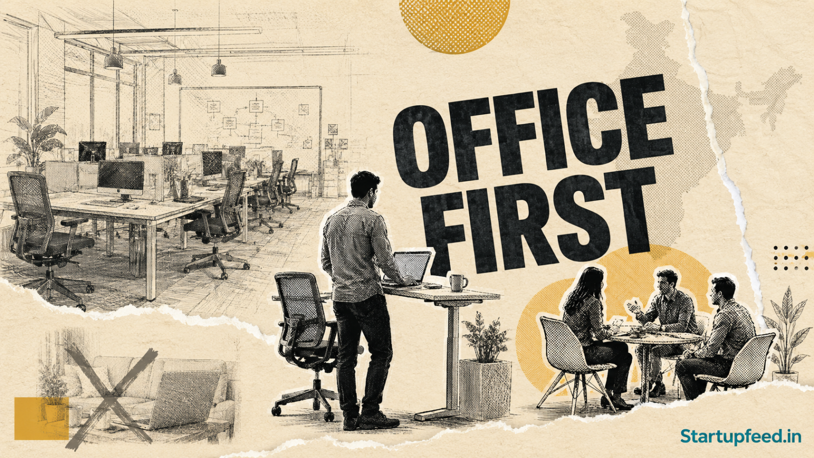 Indian startups WFH policy debate as PM Modi's advisory triggers founder pushback against remote work across Bengaluru, Delhi NCR, and Mumbai startup offices.