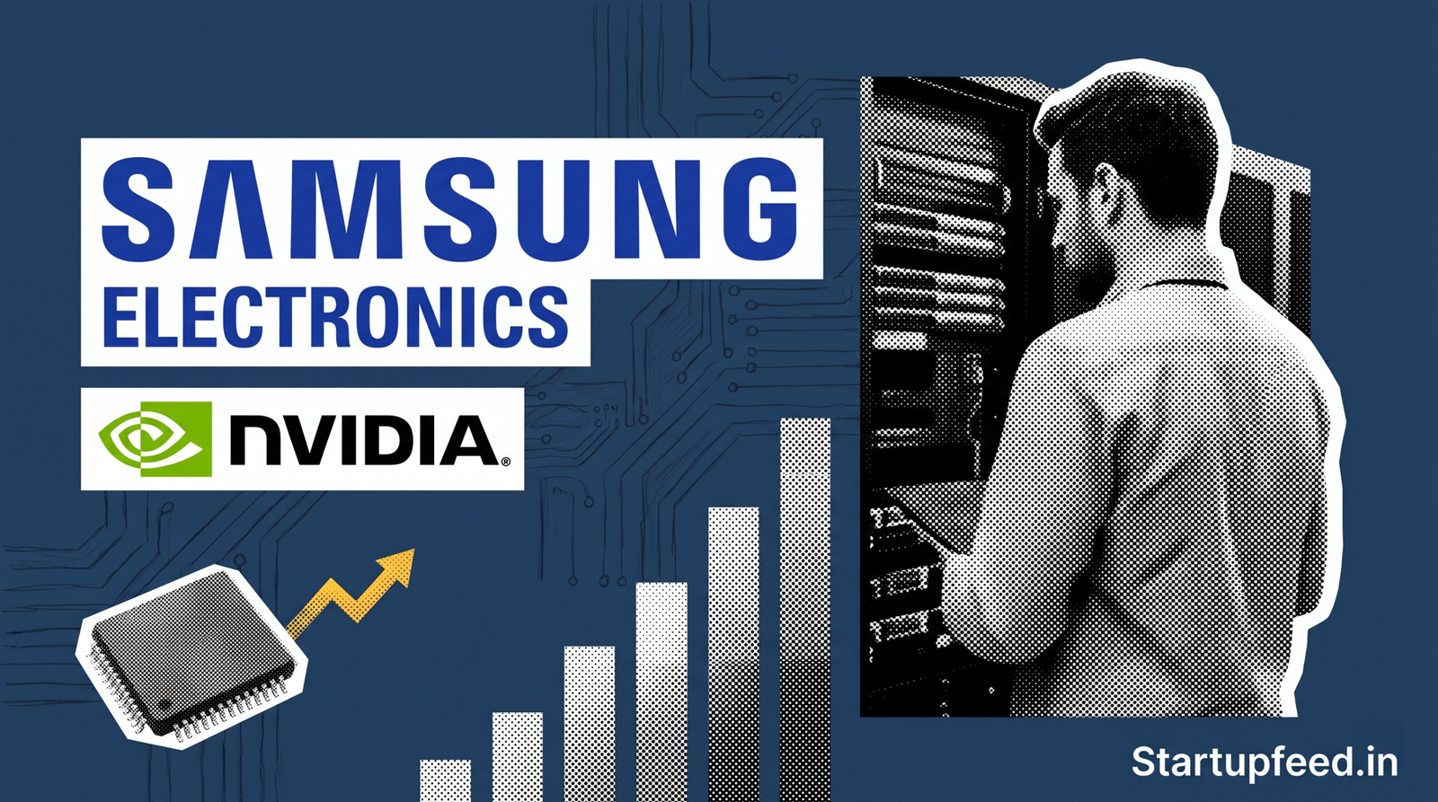 Samsung hits $1 trillion market cap as HBM4 memory chips power record Q1 2026 earnings from AI data center demand.