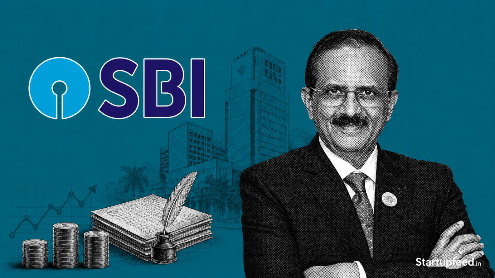 SBI Chairman C.S. Setty highlighting how AI-driven banking still needs people, skills, and human leadership at industry forums.