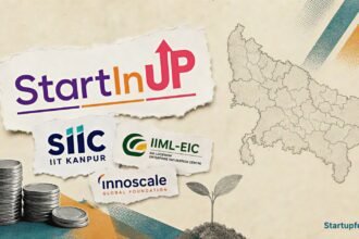 Top 10 Incubators in UP collage with SIIC IIT Kanpur, IIML-EIC, and StartInUP logos for seed stage founders in 2026.