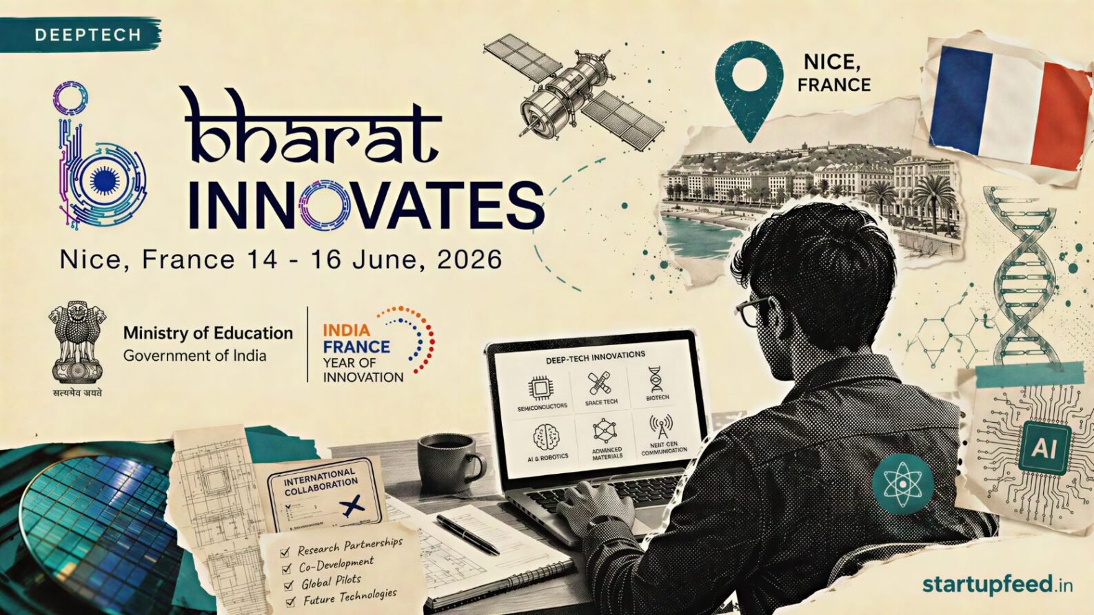 Bharat Innovates 2026 takes 120 Indian deep-tech startups to Nice France for global pilots and research partnerships