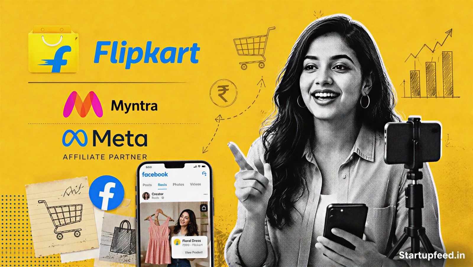 Flipkart Meta Affiliate Programme lets creators tag Flipkart and Myntra products on Facebook