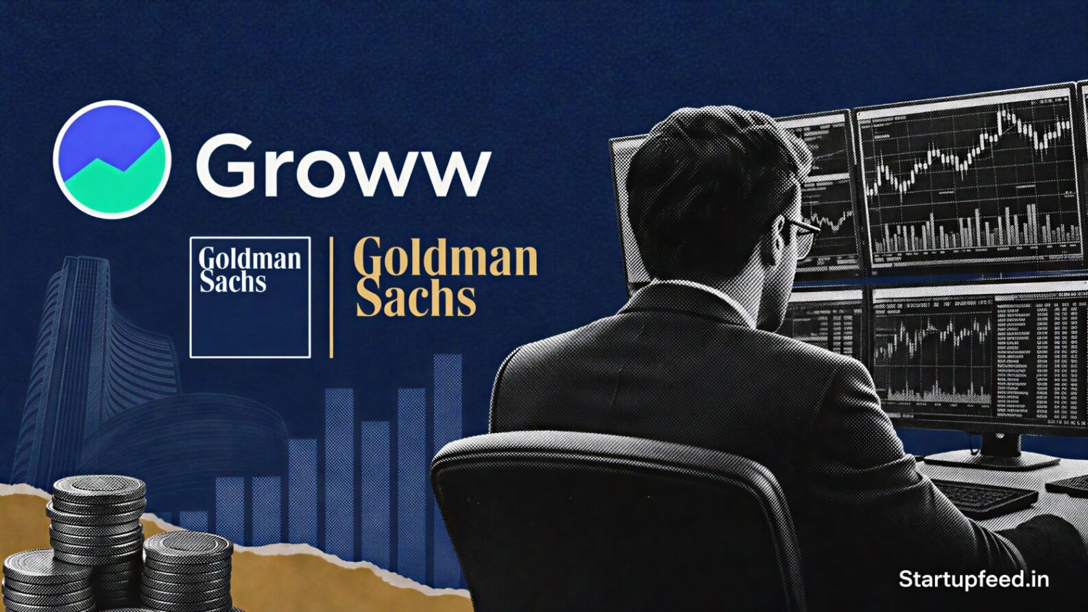 Groww block deal as Friale Fund IV LLC sells 1.13 crore shares to Goldman Sachs Bank Europe SE for Rs 210.4 Cr via BSE open market transaction.