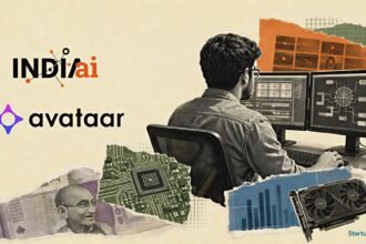 IndiaAI Mission models visual featuring Avataar’s Varya, sovereign AI circuitry and India-focused video generation