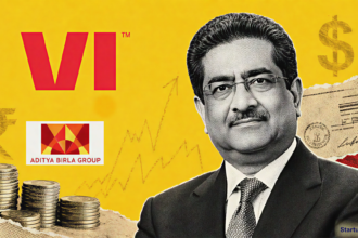 Vodafone Idea Raises Rs 1,182 Cr as Kumar Mangalam Birla appears beside crisp Vi and Aditya Birla Group logos