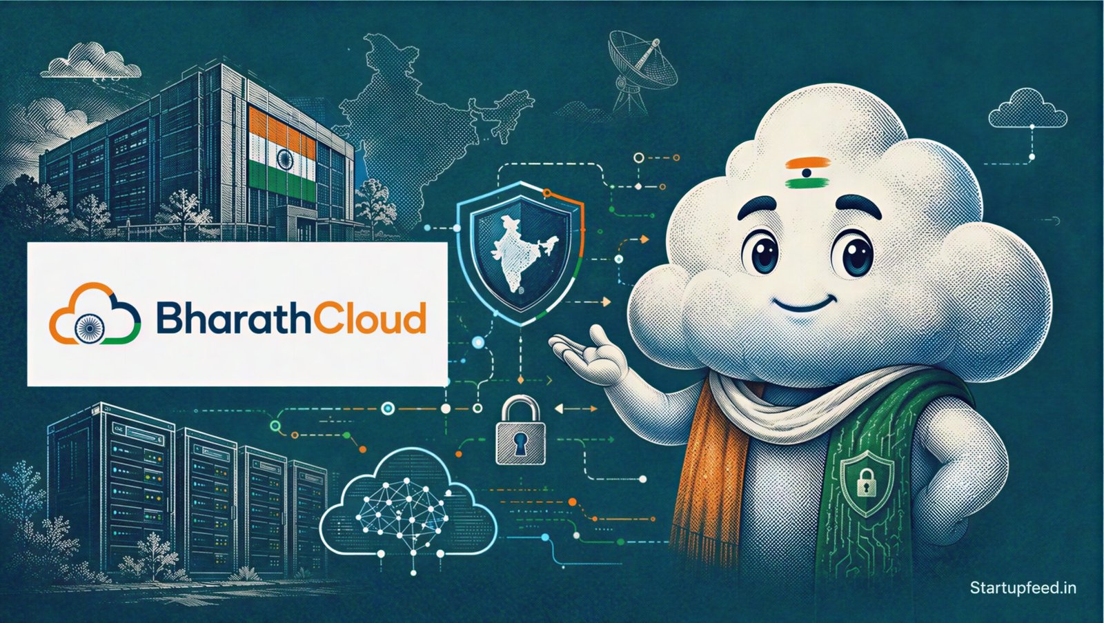 BharathCloud Badal Mascot: A Smart New Face for AI Cloud