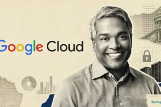 Google Cloud AI models India local hosting visual with Google Cloud logo, AI desk scene and data-sovereignty collage