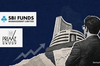 Pre-IPO placements revival shown through SBI Funds Management logo, BSE sketch and institutional market collage