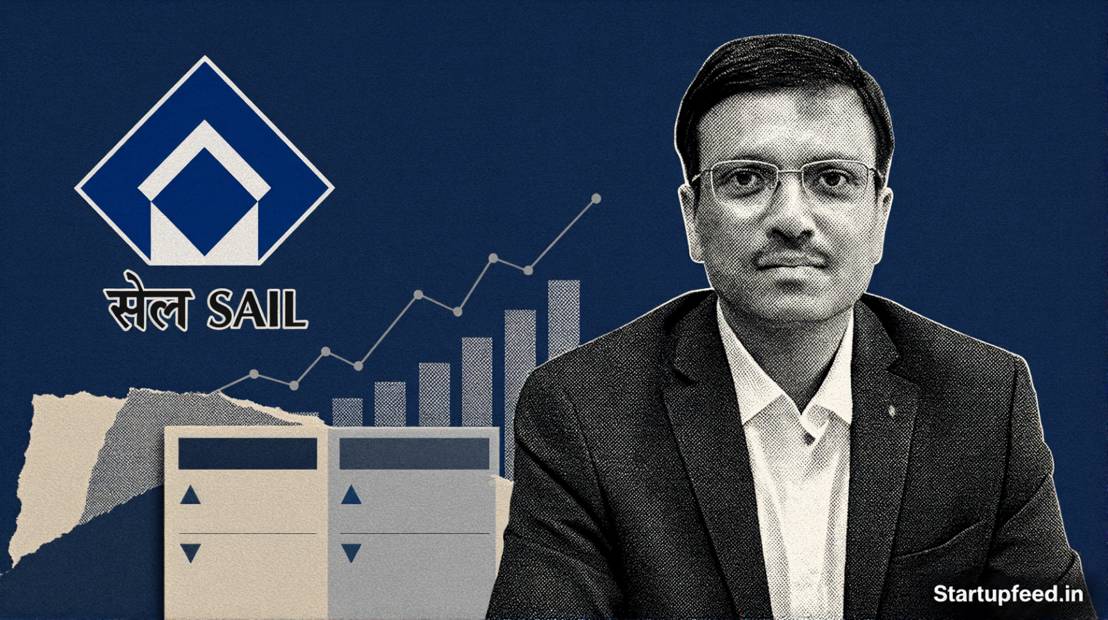 SAIL Q1 FY27 results highlighted by Dr. Ashok Kumar Panda alongside the SAIL logo after net profit more than doubled in the June 2026 quarter
