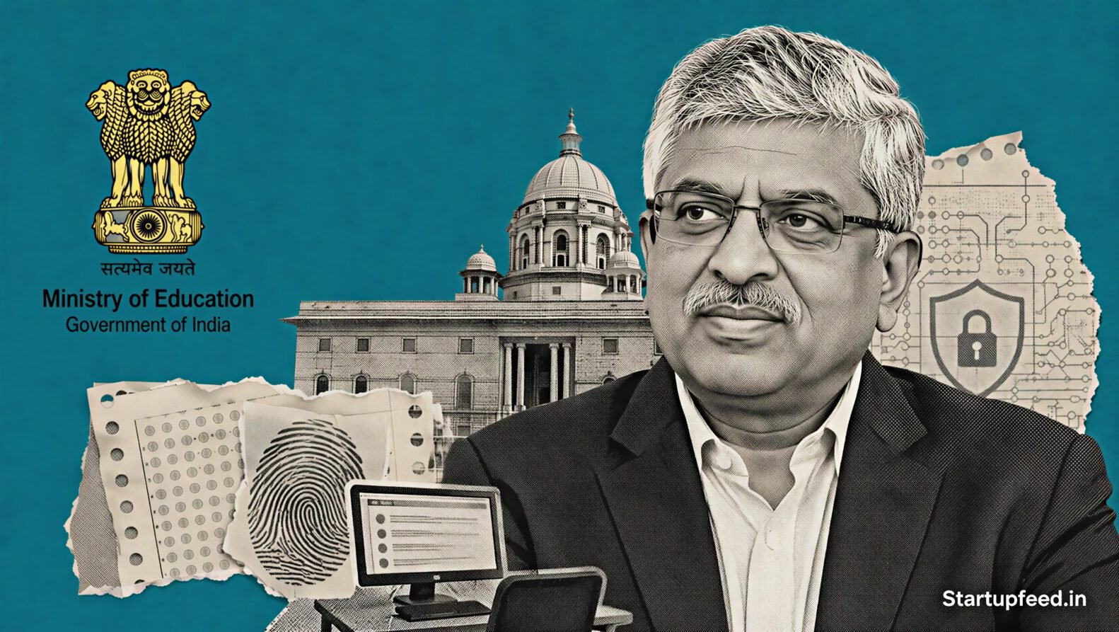 Nandan Nilekani leads the tech save education debate through India’s national exam reform task force and digital-testing agenda