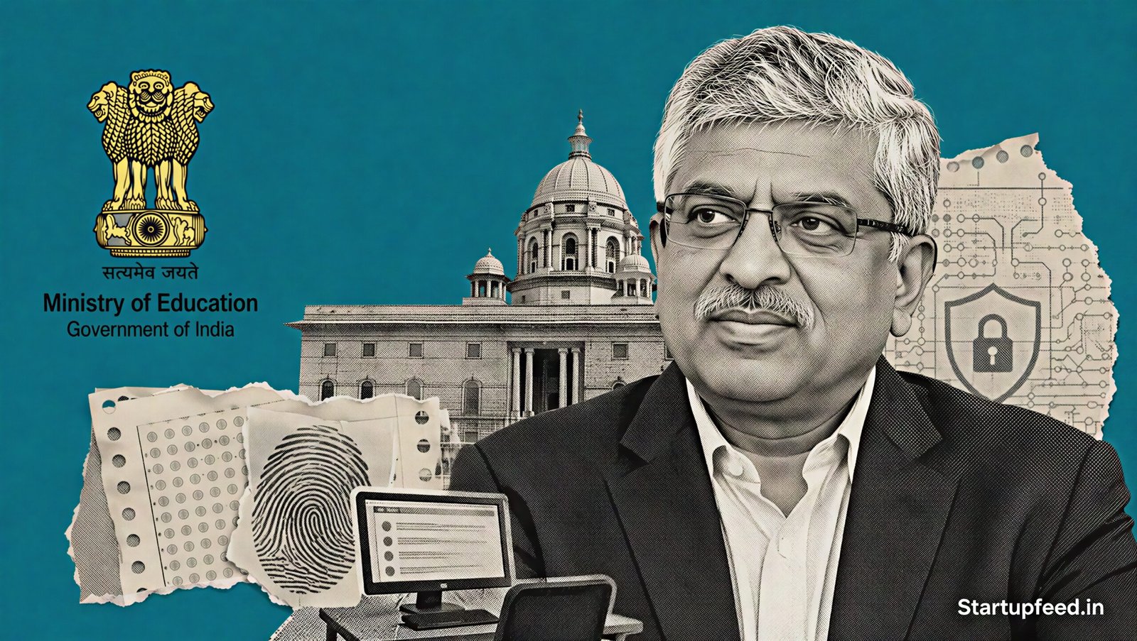 Nandan Nilekani leads the tech save education debate through India’s national exam reform task force and digital-testing agenda