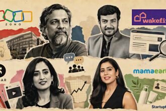 Zero-ad marketing guide featuring Zoho, Wakefit, Sugar Cosmetics and Mamaearth with organic growth strategies and Zoho's Rs 12,313 Cr FY25 performance