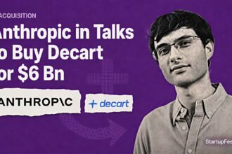 Anthropic Decart acquisition talks with Decart CEO Dean Leitersdorf and both company logos