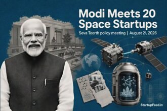 Modi space startups meeting with satellite servicing, space pharma and Indian policy imagery