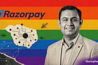 Razorpay Vulcan AI payments model with CEO Harshil Mathur and payment-routing visuals