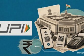 UPI MDR return visual with Parliament building, official UPI logo and high-value digital payment motifs