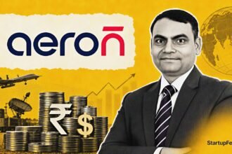 Aeron Systems funding round of Rs 45 Cr with CEO Ashvani Shukla and investor logos