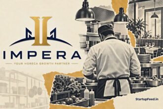Open a restaurant guide featuring IMPERA logo, kitchen setup and HORECA service elements