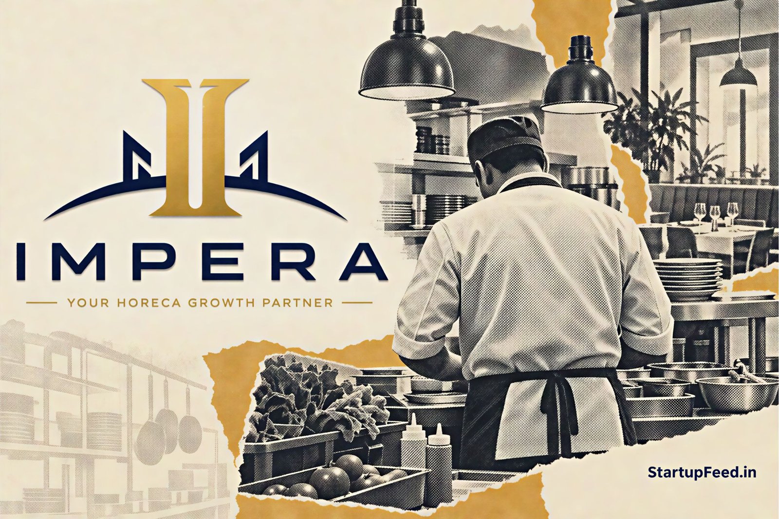 Dreaming of your own restaurant? IMPERA walks with you 41 Open a restaurant guide featuring IMPERA logo, kitchen setup and HORECA service elements