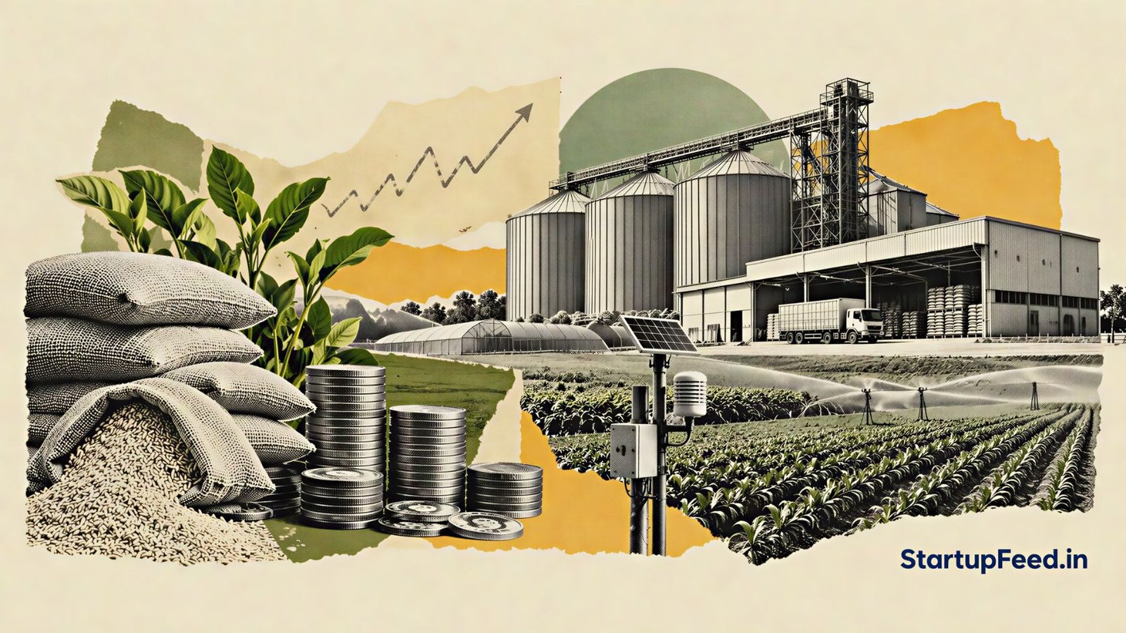 Indian Agritech Funding 2026: What Investors Now Want 41 Indian agritech funding 2026 shown through farm storage, field sensors and investment capital