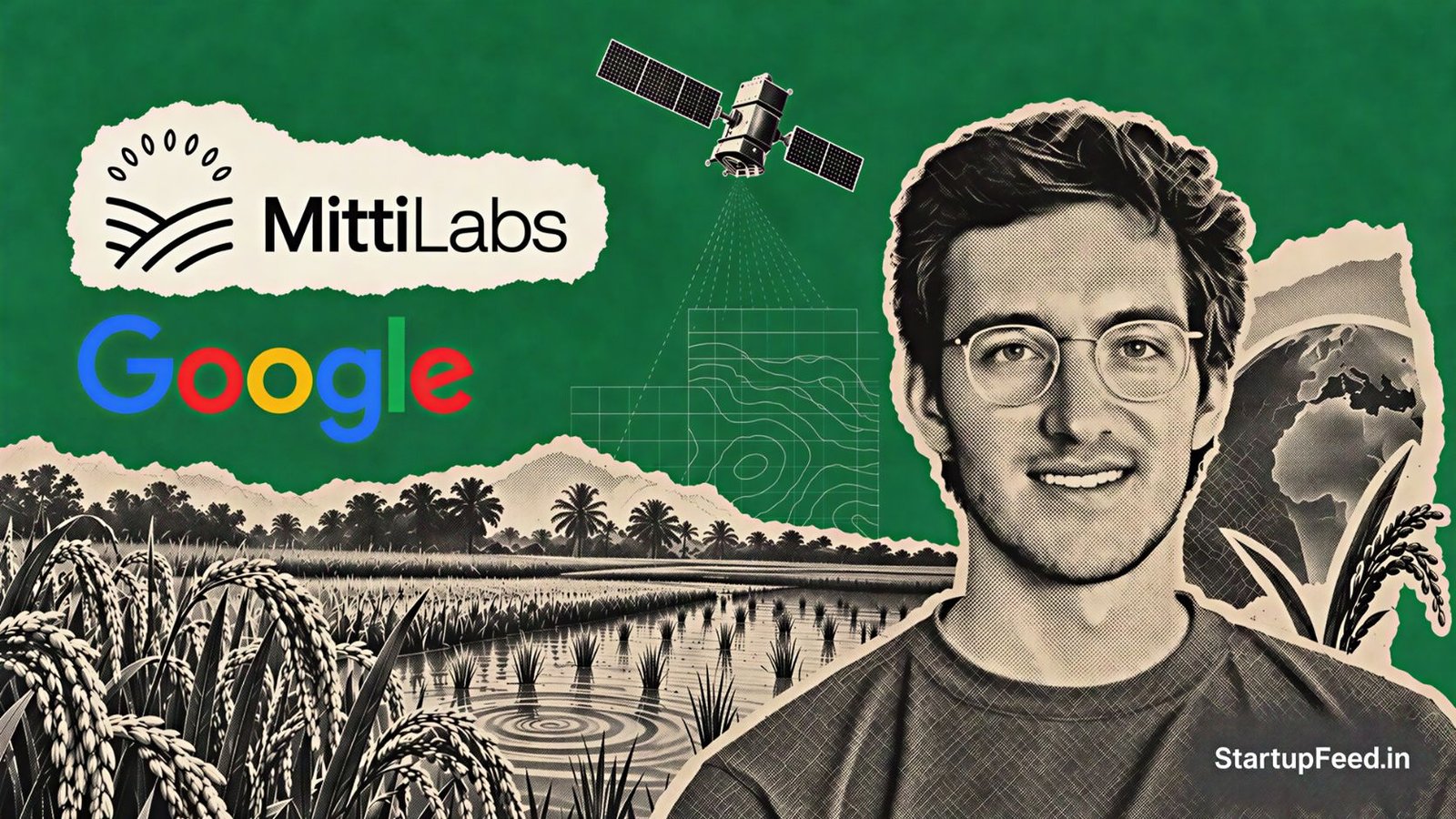 Google Buys 1 Million Rice-Methane Credits From Mitti Labs 40 Xavier Laguarta with Mitti Labs carbon credits deal imagery, Google logo and rice fields