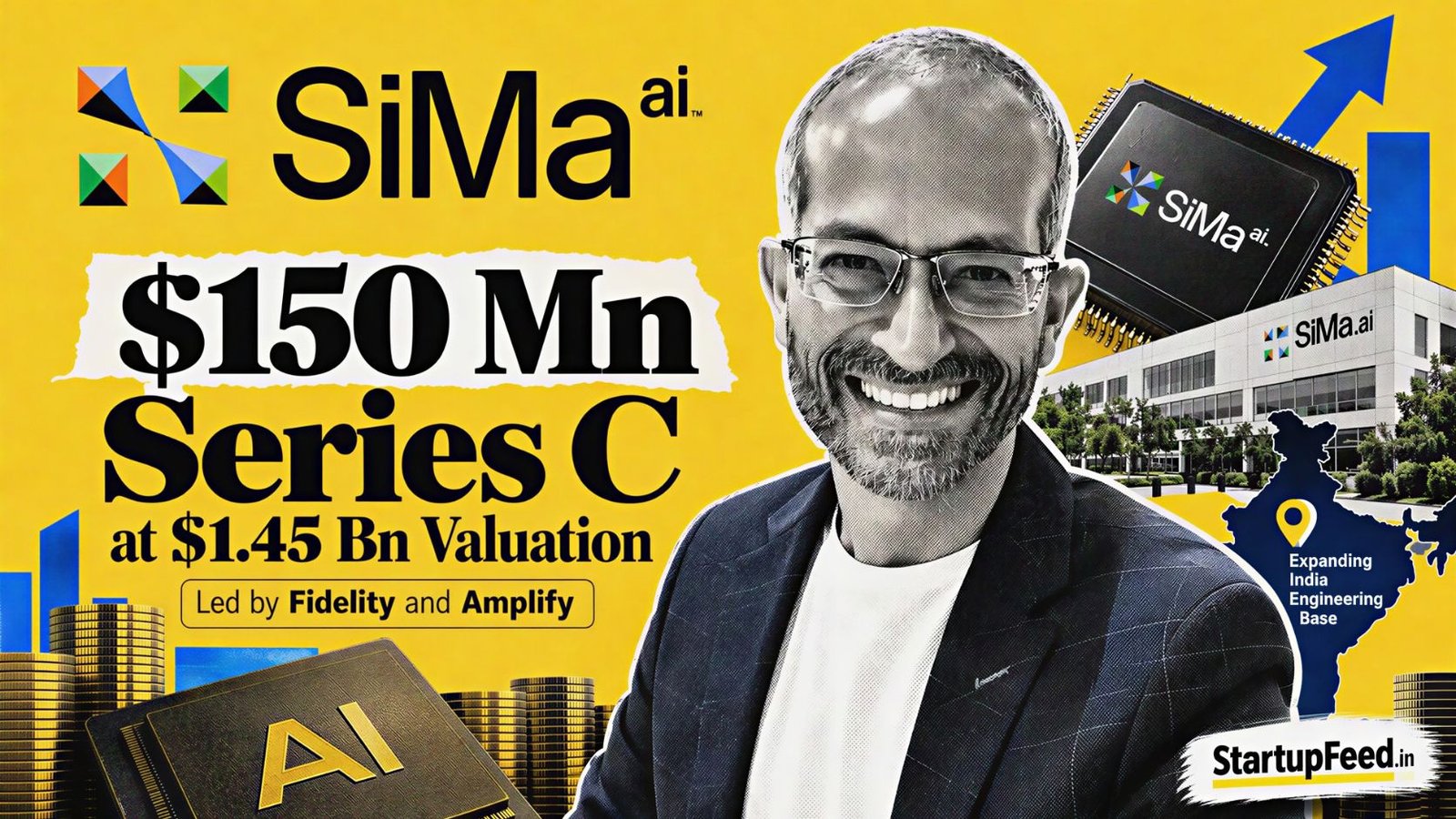 SiMa.ai Raises $150 Mn Series C at $1.45 Bn Valuation 41 SiMa.ai Series C led by Krishna Rangasayee with Fidelity and Amplify backing