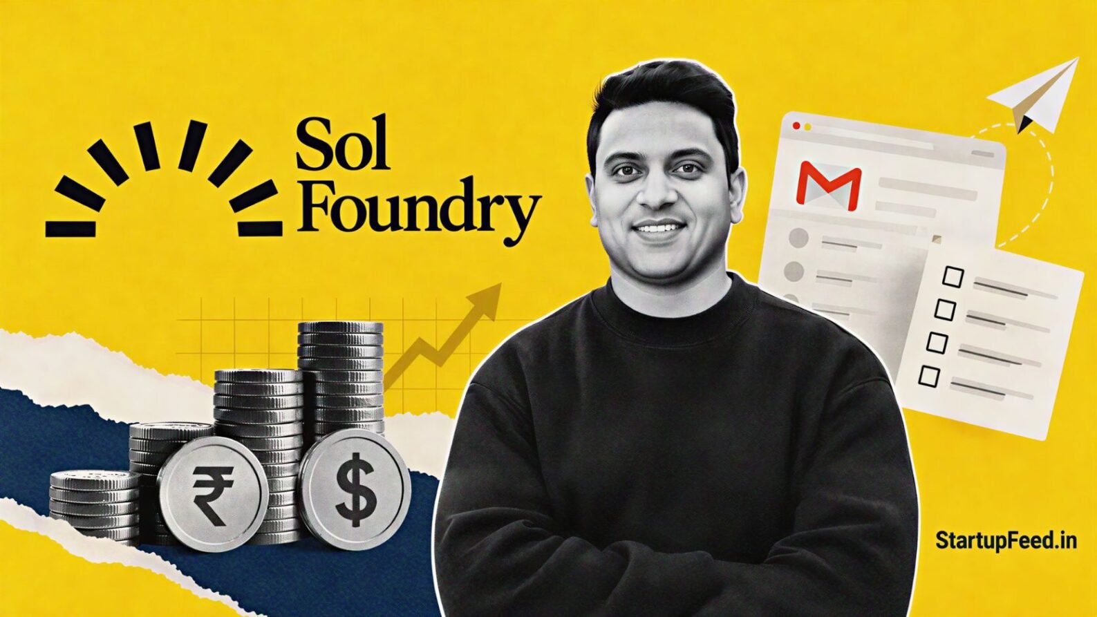 Sol Foundry funding with co-founder Anish Karan after a $4 Mn round led by General Catalyst and Nexus