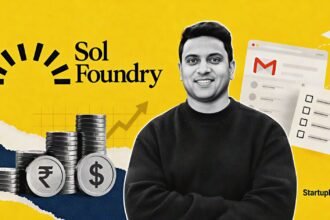 Sol Foundry funding with co-founder Anish Karan after a $4 Mn round led by General Catalyst and Nexus