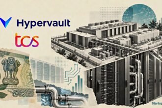 TCS HyperVault Hyderabad data centre with liquid-cooled servers and a 1 GW power grid