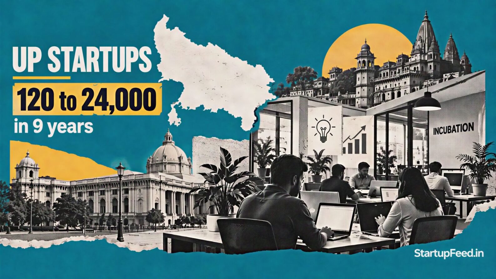 up startups 24000 growth shown through Uttar Pradesh startup ecosystem and government policy setting